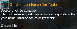 MMOJUGG Guild Wars 2 US Ghost Pepper Harvesting Node Details View of Item Function and Use